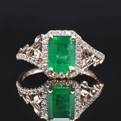 ashes cremation green emerald ring memorial loved one