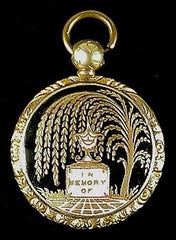 mourning jewelry symbolism weeping willow