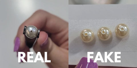 fake vs real pearl hole how to tell pearls