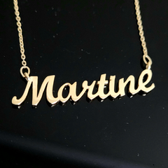 Personalized name necklace in gold