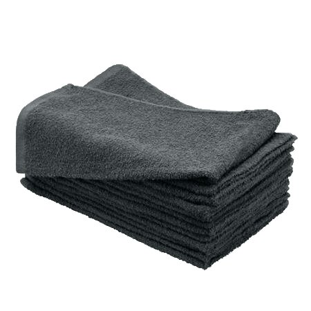 13x13 - Black 100% Cotton Bleach Shield Washcloths