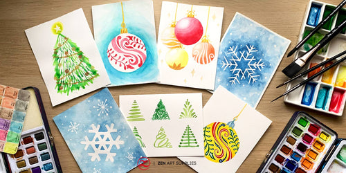 How To Make Fun DIY Watercolor Christmas Tags – ZenARTSupplies ...