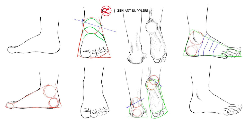 How To Draw The Feet » Foldstretch