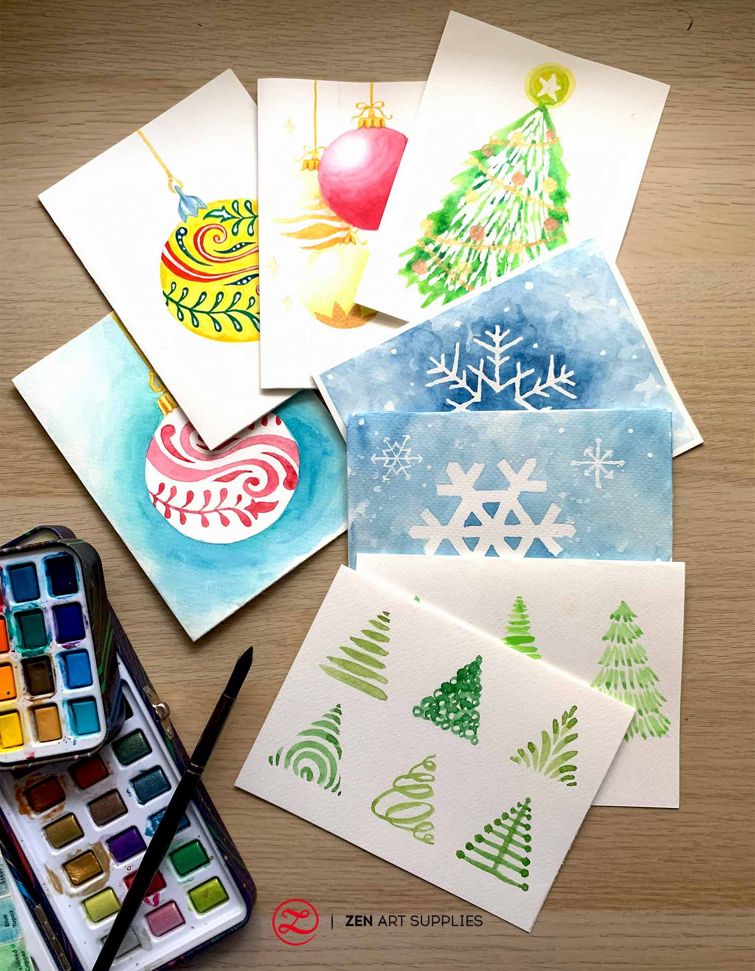 Make easy DIY Watercolor Cards