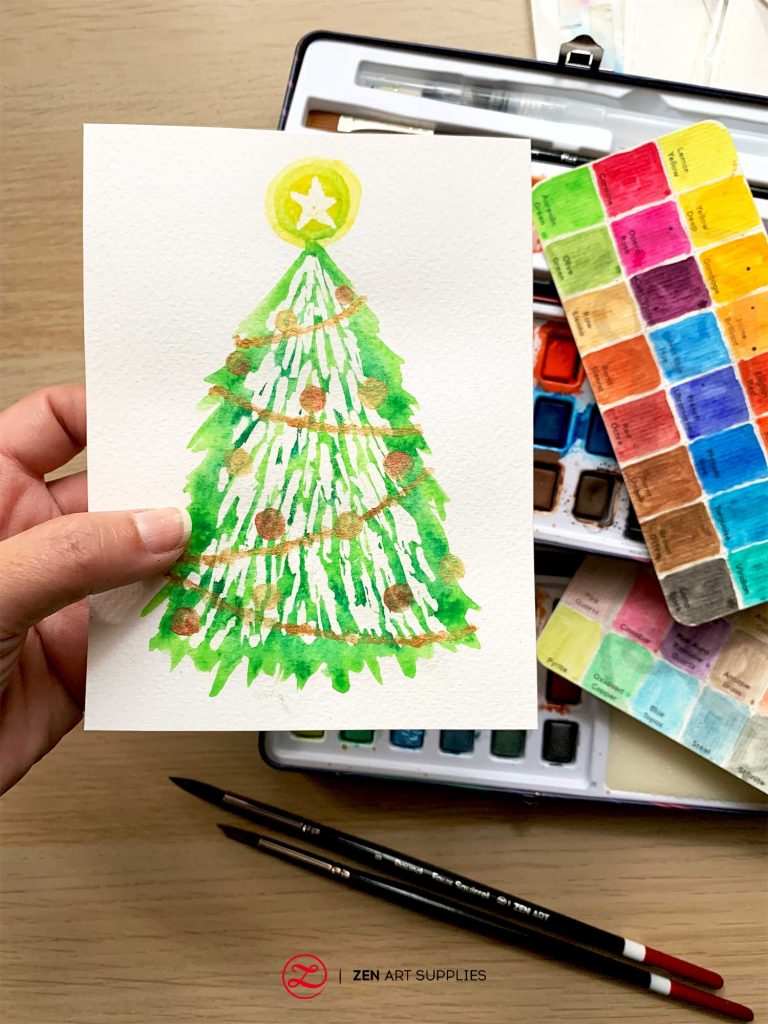 Watercolor Christmas Cards (Such a Fun DIY!)