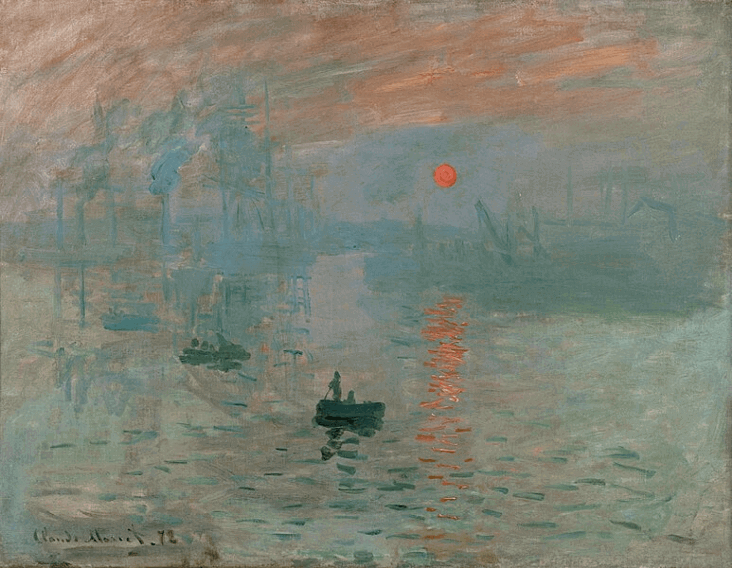Monet Paintings - Impression Sunrise
