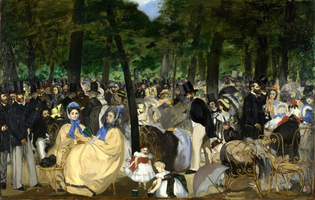 Music in the Tuileries - Manet paintings - Impressionist paintings