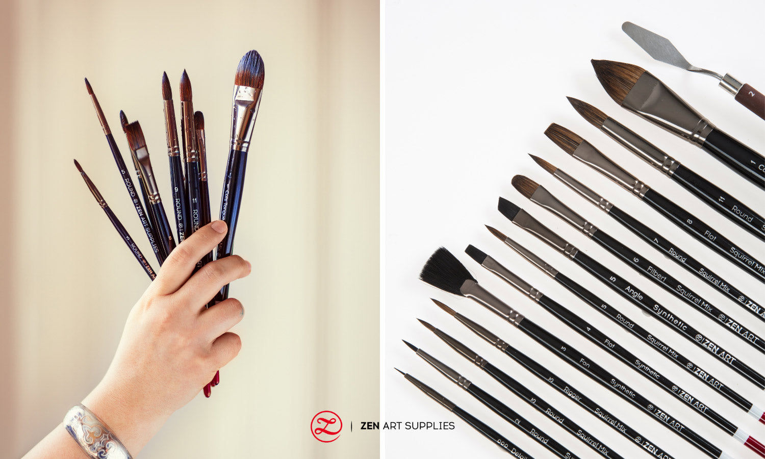 ZenART's Turner Collection, 14-pc watercolor brush set.