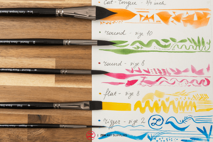 Watercolour Paint Brushes - ZenART Supplies