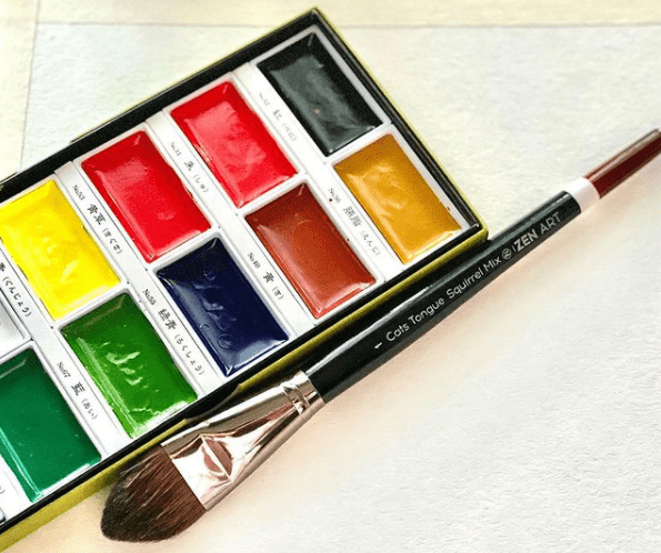 Gifts for artists Black Tulip paint brush set