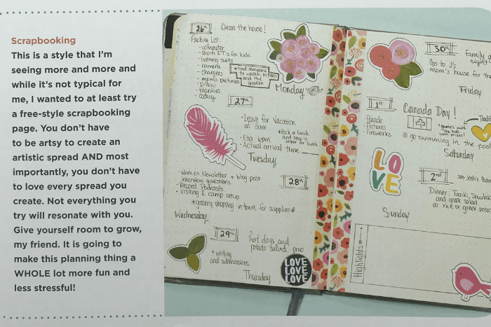 Journaling as a therapy, bullet journal layouts