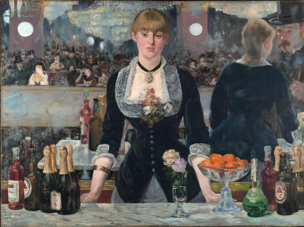 Manet paintings - A Bar at the Folies-Bergere