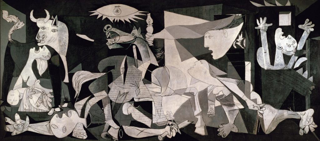 Yellow and grey - Guernica by Pablo Picasso