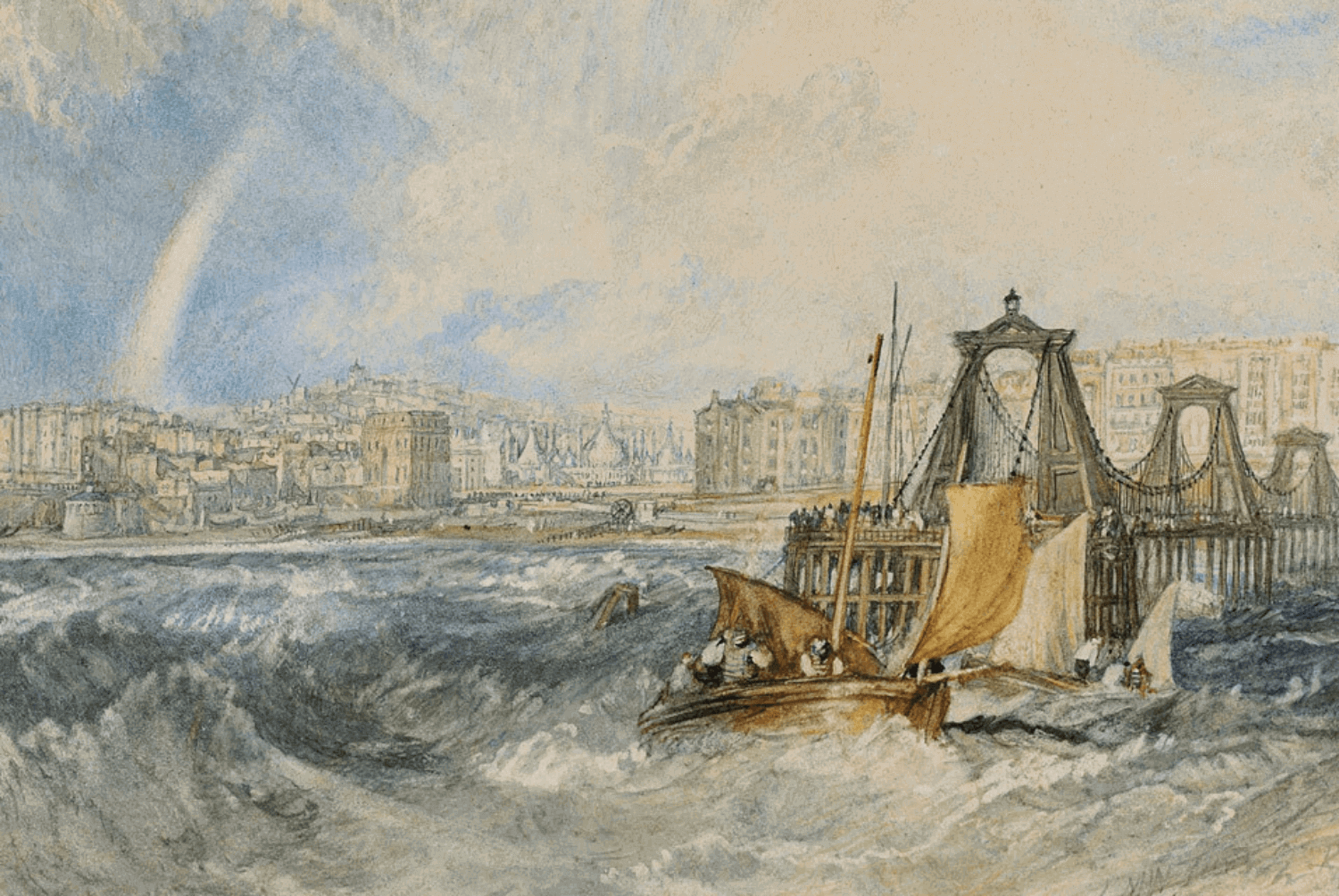 The Chain Pier at Brighton - JMW Turner - ZenART Supplies Art History