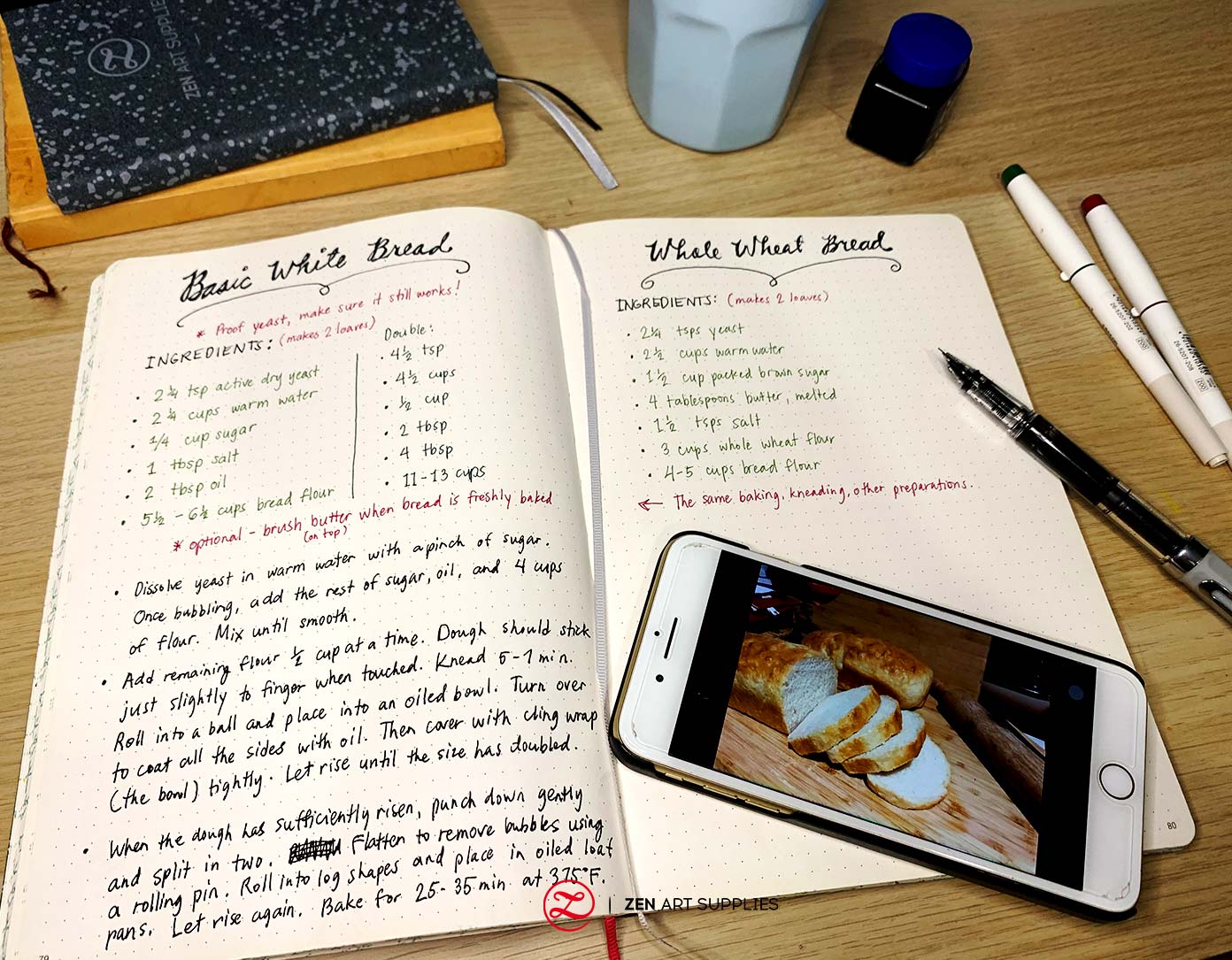 food journal with recipes