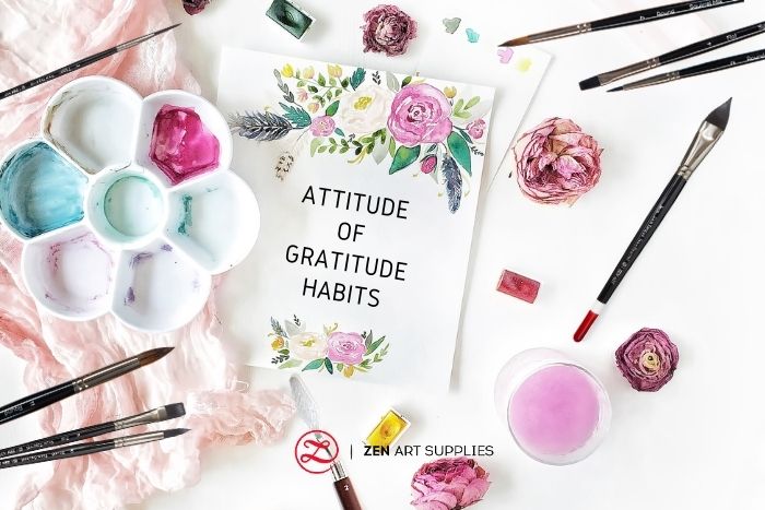 attitude of gratitude - painting ideas - art habits