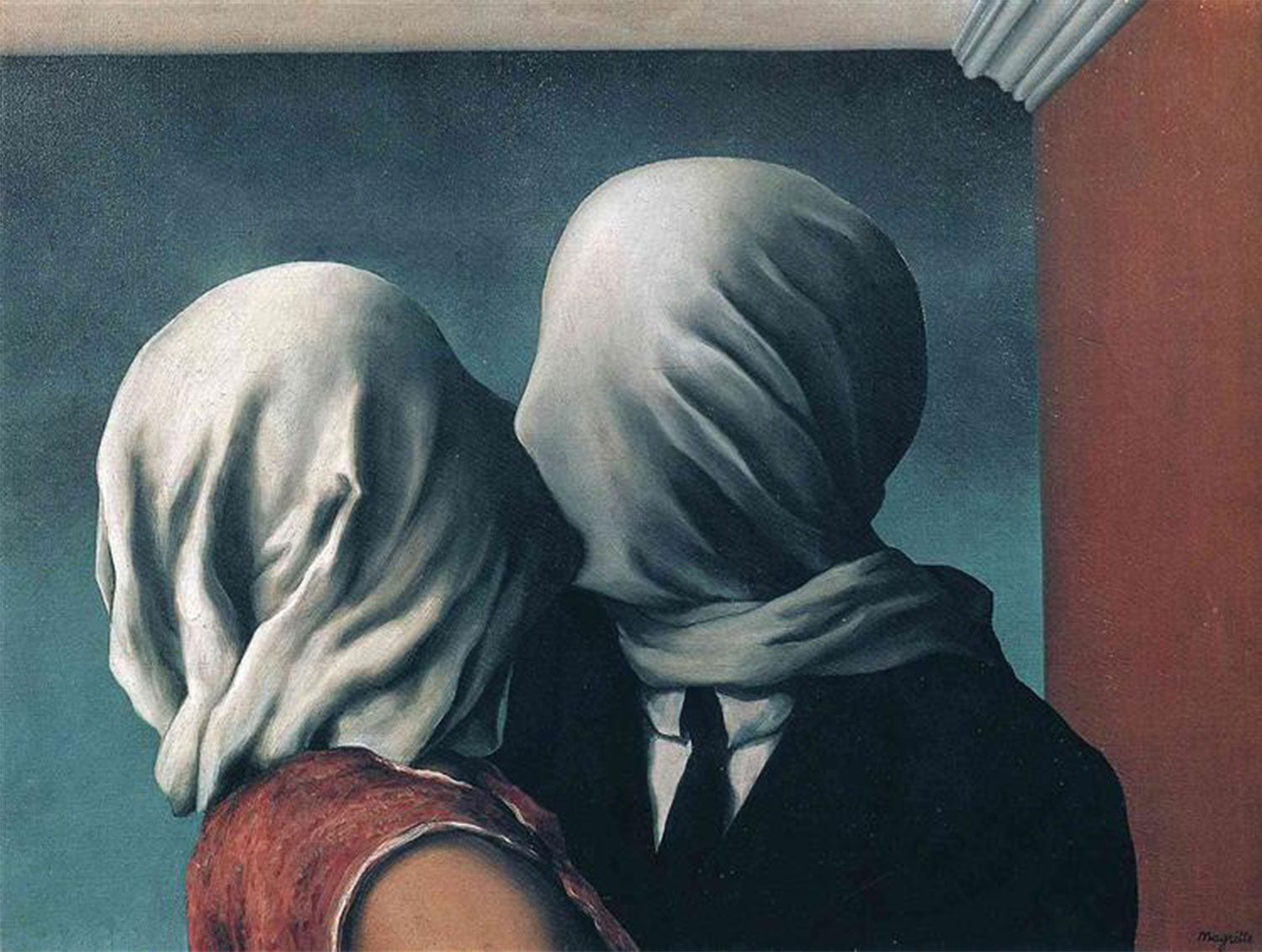 The Lovers, René Magritte (1928)