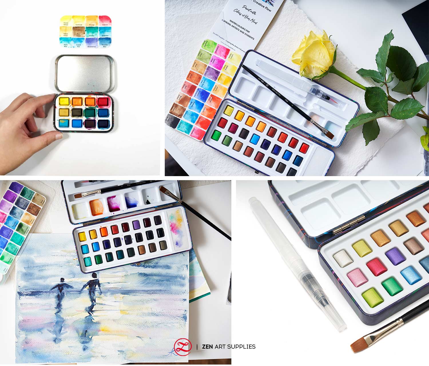 Streamline Imagined Traveling Artist Watercolor Set