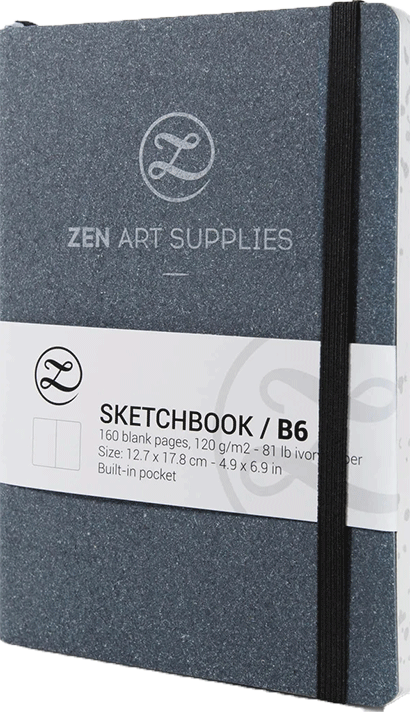 B6 Leather Cover Ivory Paper Sketchbook Journal (5x7) –ZenArtSupplies –  ZenARTSupplies