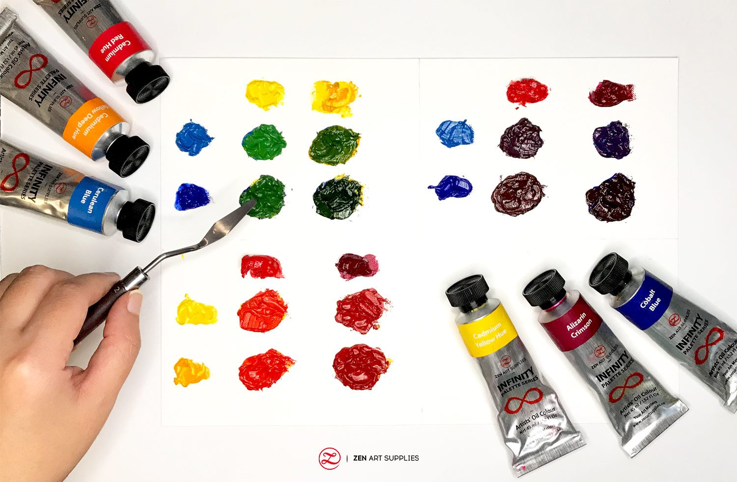 How to Choose a Basic Colour Palette for Acrylic Painting