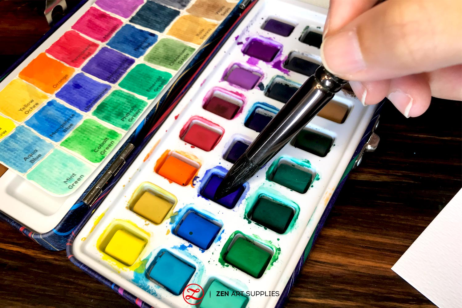 How To Paint Watercolor On Canvas – ZenARTSupplies