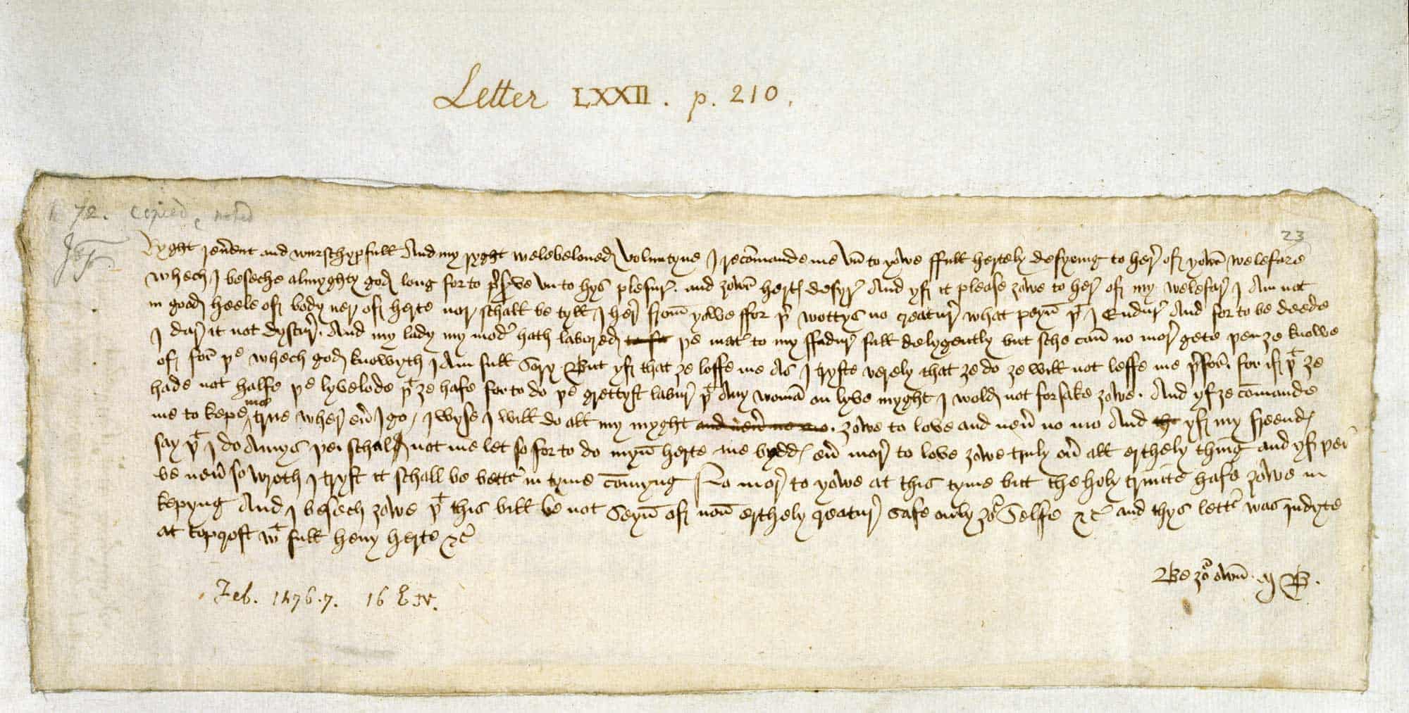 Duke of Orleans Letter to his wife 