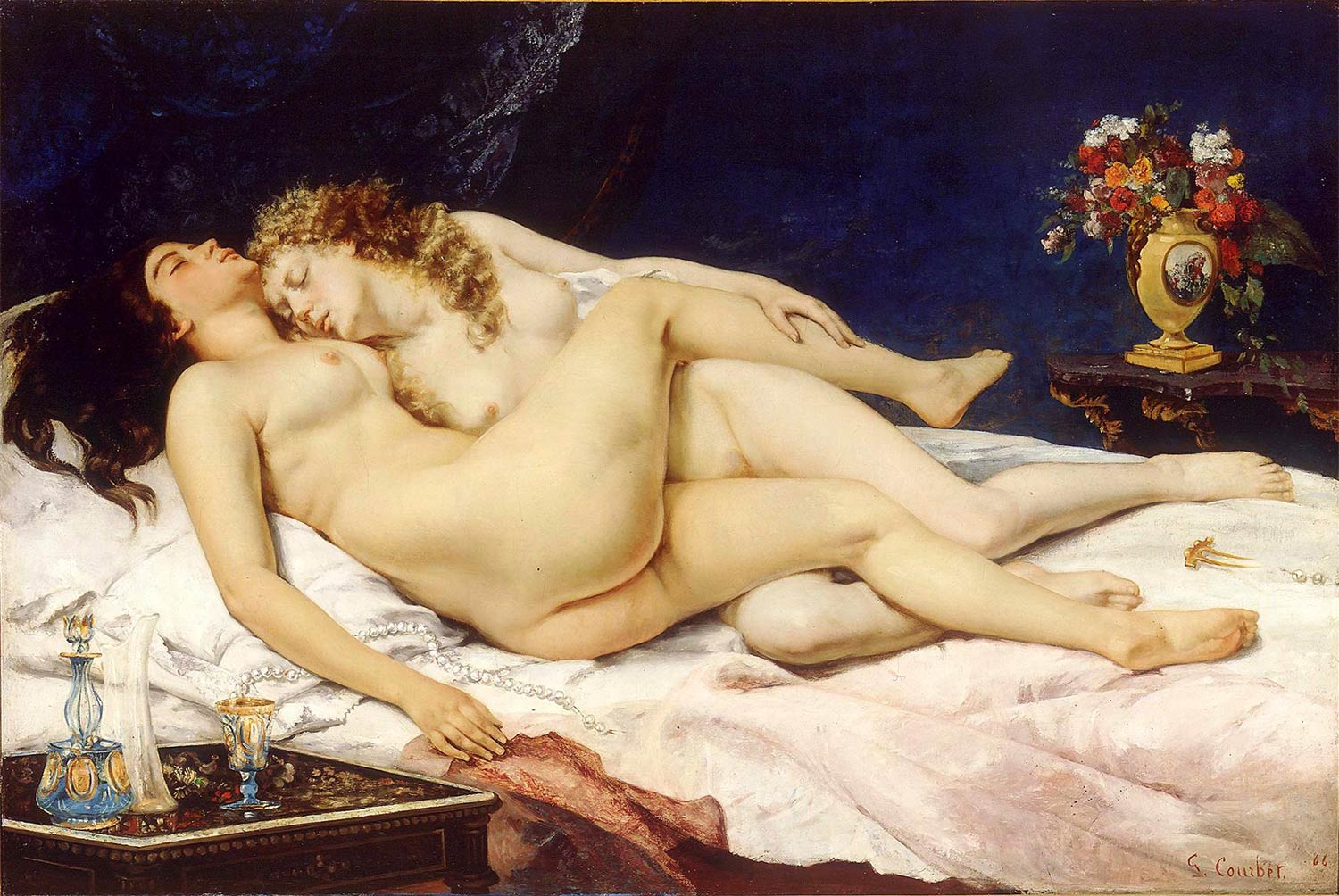 Le Sommeil (The Sleepers), Gustave Courbet (1866)