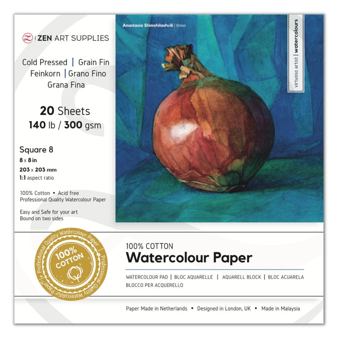 Watercolor Paper Pad 100% Cotton 12x16 - Pythagorean 4/3 – ZenARTSupplies