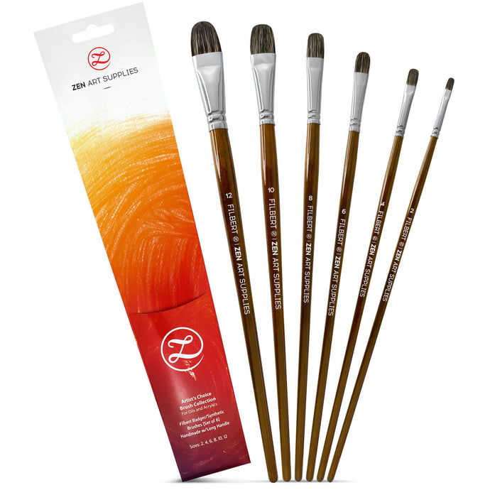 Oil Paint Brushes & Oil Paint Brush Sets By ZenART Supplies