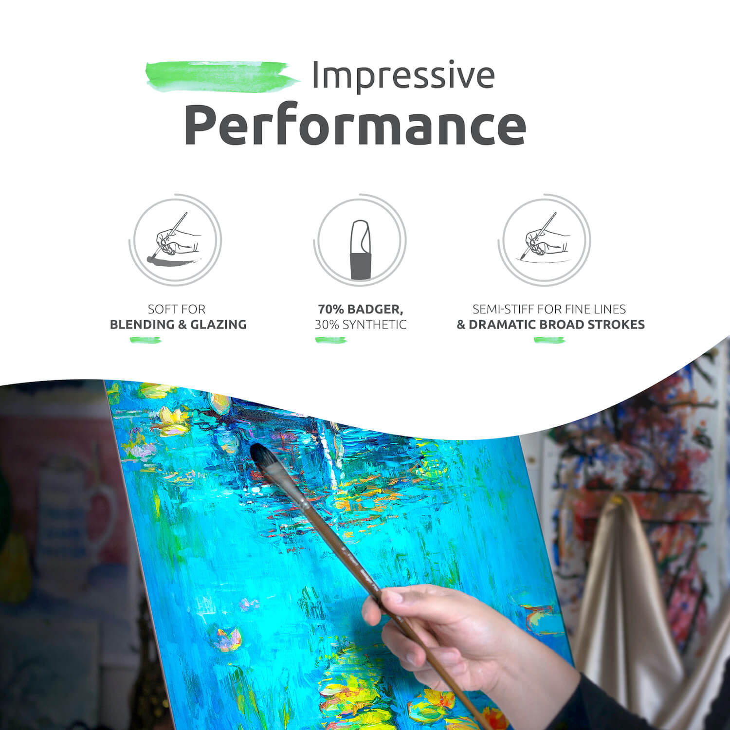 ZenART Oil Paints for Artists - 8 x Large 50ml Tubes - Impressionist  Palette of Eco-Friendly, Non-Toxic, Lightfast Paint with Exceptional  Pigment Load