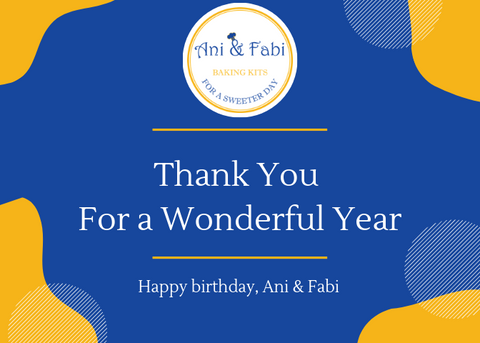 Ani & Fabi 1st Year Thank You
