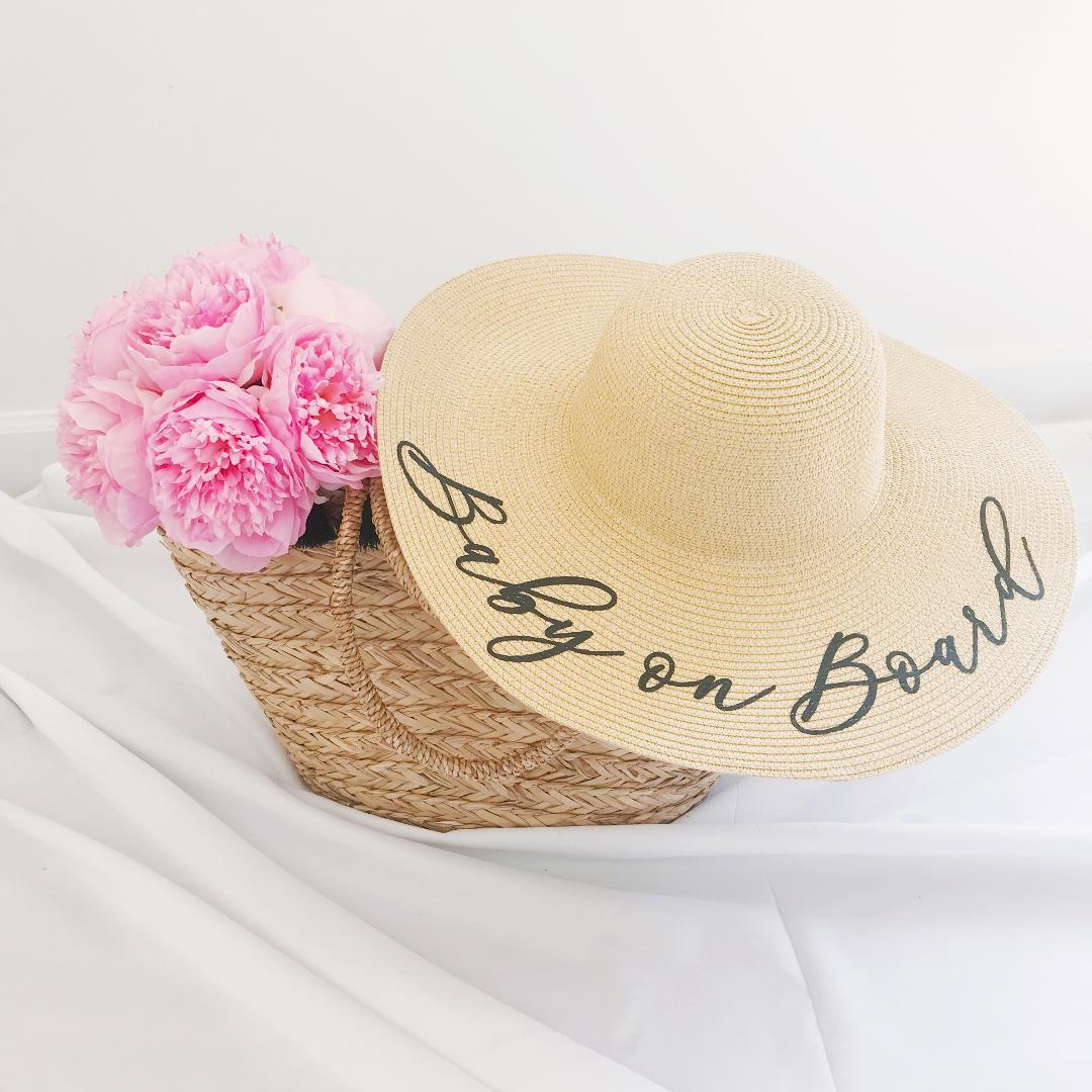 baby on board sun hat