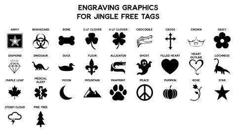 engraving graphics for jingle free tags