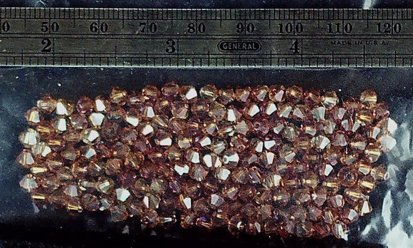 Swarovski Crystal AB bicone bead lot (150+beads)