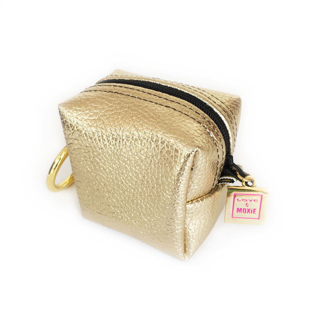 gold mini bag