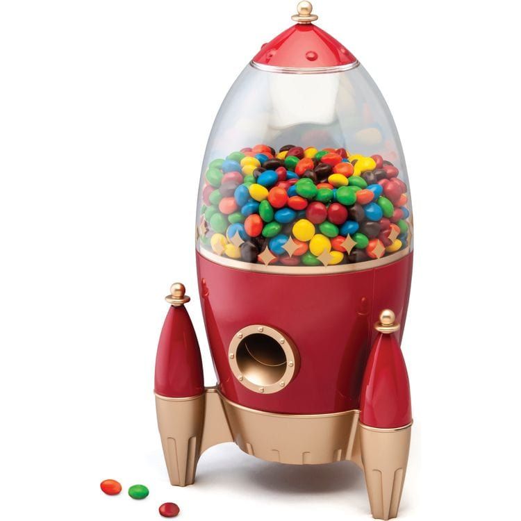 Image of Rocket-Shaped Automatic Candy Dispenser