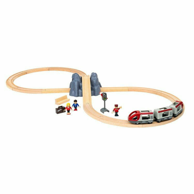  FAO Schwarz 1006832 Classic Motorized Train Set, Complete Toy  Set with Engine, Cargo, 18' of Modular Tracks, Red/Black, Pack of 30 : Toys  & Games