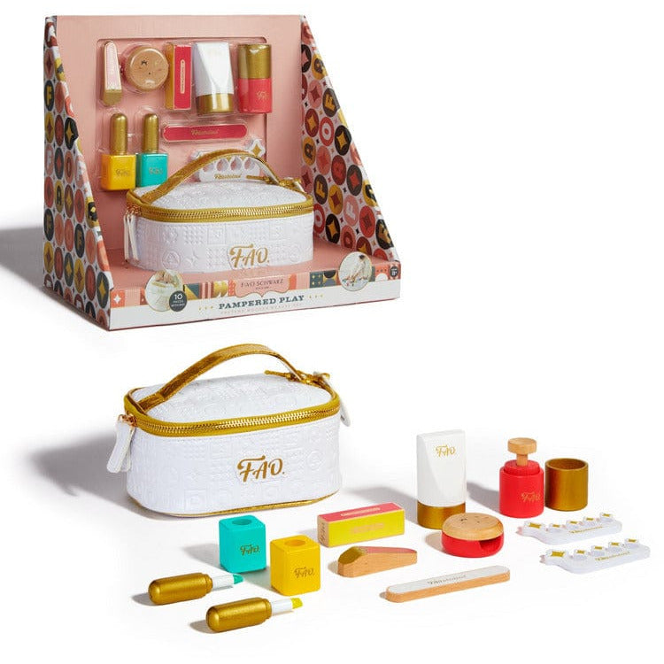 Image of Pampered Play Pretend Wooden Beauty Set