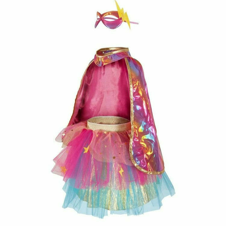 Image of Super-Duper Tutu/Cape/Mask, Pink/Gold, Size 4-6