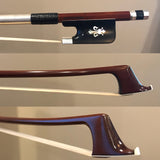 Arcos Brasil - Silver Mounted Cello Bow with Fleur-de-Lys Inlayed Horn or Snakewood Frogs