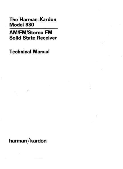 service manual yamata fy 930