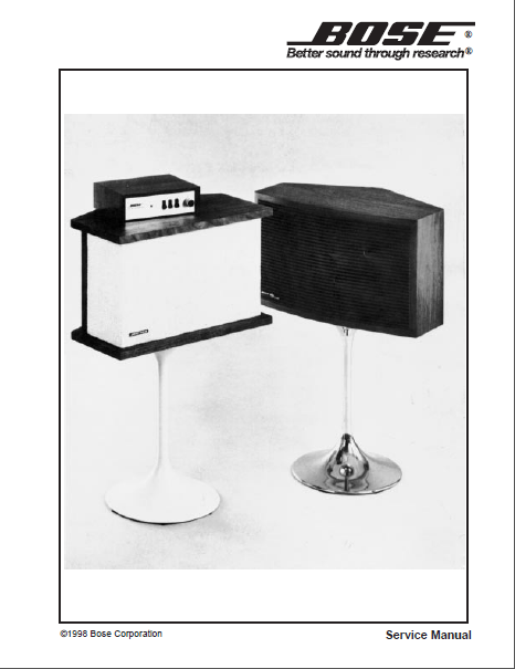 ved siden af Syd Sjældent BOSE 901 Series I-II Speaker Service Manual – Electronic Service Manuals