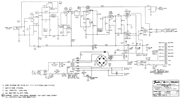 Fender Champ Ii Schematic Electronic Service Manuals 9620