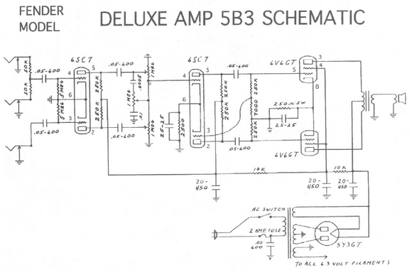 fender amp schematics