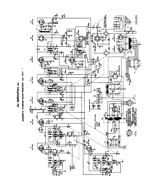 Hallicrafters Model CHL-4613 Radio Receiver Schematics – Electronic Service  Manuals