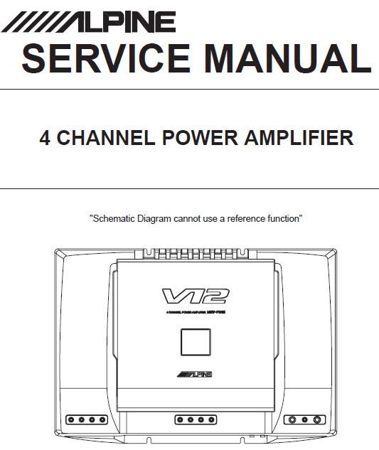 Alpine Service Manuals – Electronic Service Manuals