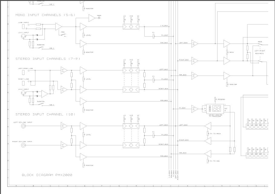 Behringer pmx 2000 схема