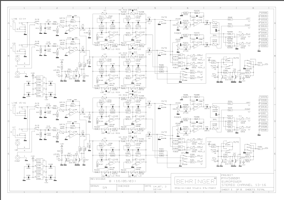 Behringer b115d схема