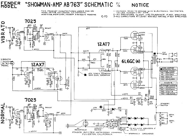 bandmaster ab763 schematic