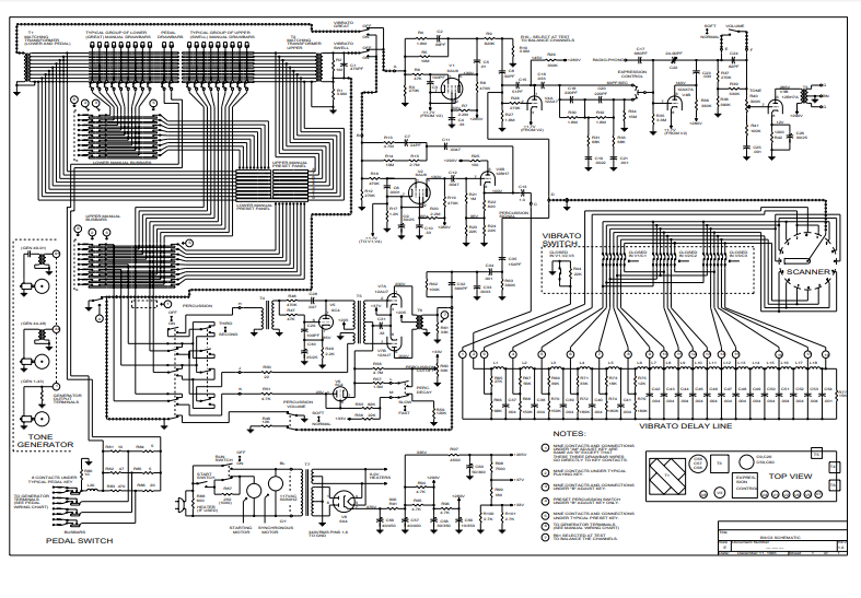 hammond organ schematic berklee
